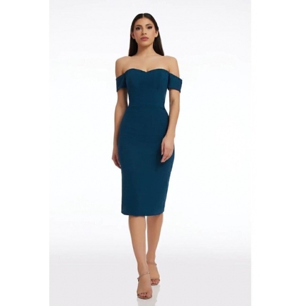 Dress The Population Bailey Midnight Blue Midi Dress XXL